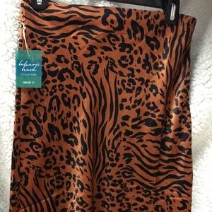 NWT Forever 21 animal print skirt